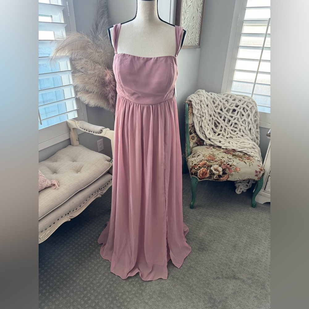 Birdy Grey August Chiffon Dress XL English Rose Bridesmaid Formal NWT